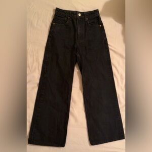 Zara Black Wide-Leg Jeans